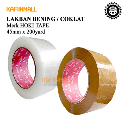 Murah Super Clean 45mmx200Y 45mmx100Y LAKBAN BENING dan Coklat  HORICI TAPE DAN HOKI TAPE/ISOLASI