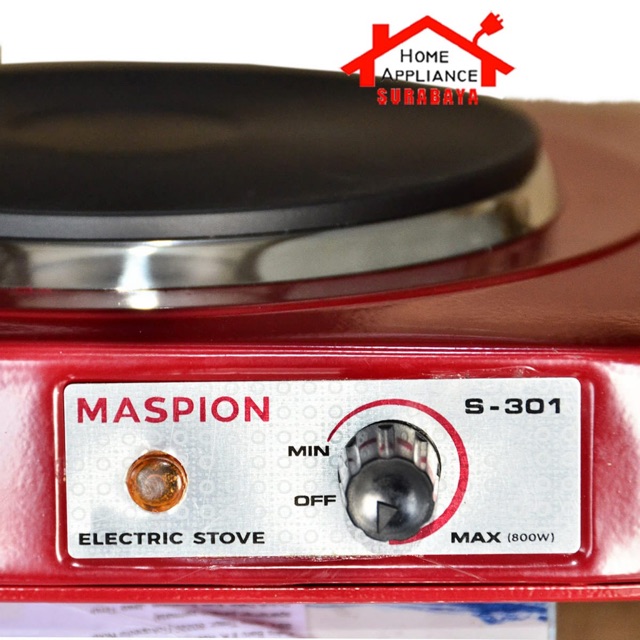 Kompor Listrik Electric Stove Maspion 1 Tungku S-301 S301 S 301