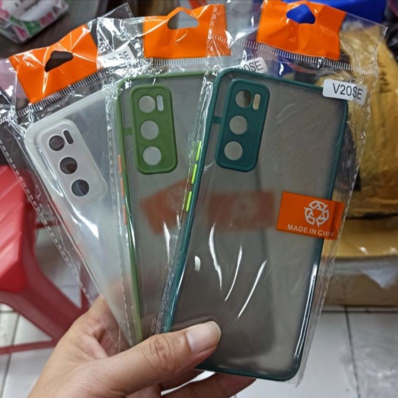 Vivo V20 V20se case fuze dove doff matte colour warna