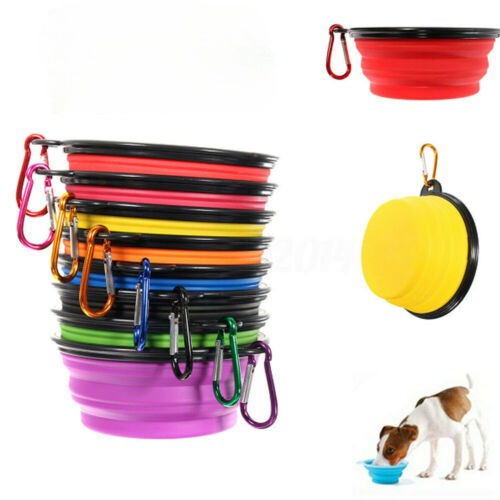 Faroot Mangkok Makanan Anjing Kucing Lipat Bowl Foldable Collapsible ST366 HITAM