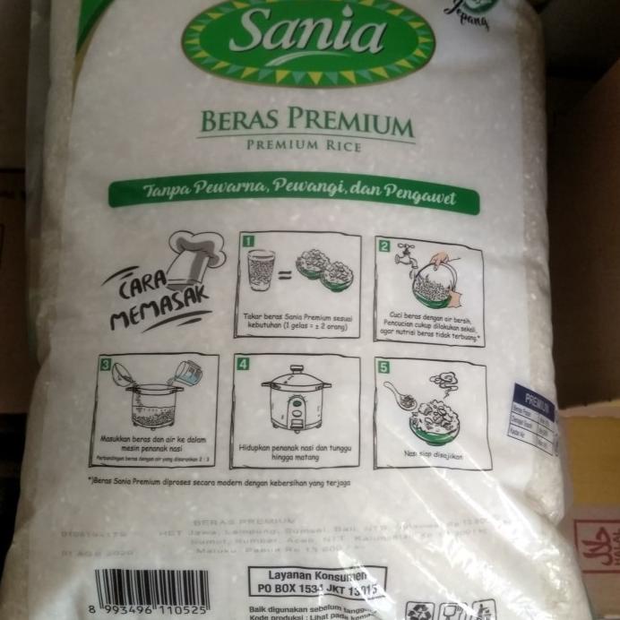 

BERAS SANIA KEMASAN 5 KG.