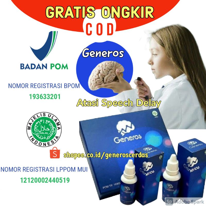Generos Vitamin Otak Anak Speech Delay Original - Nutrisi Untuk Mengatasi Telat Bicara ADHD