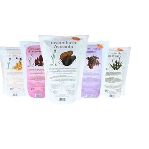 ♢ ACL CREAMBATH RAMBUT 500g SEMUA VARIAN / SALON SPA - STRAWBERRY ℮