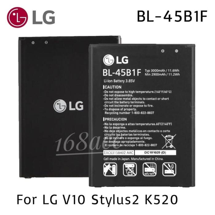 Baterai Batere Lg V10 Stylus 2 K520 Bl-45B1F Batre Lg K320 Bl45B1F
