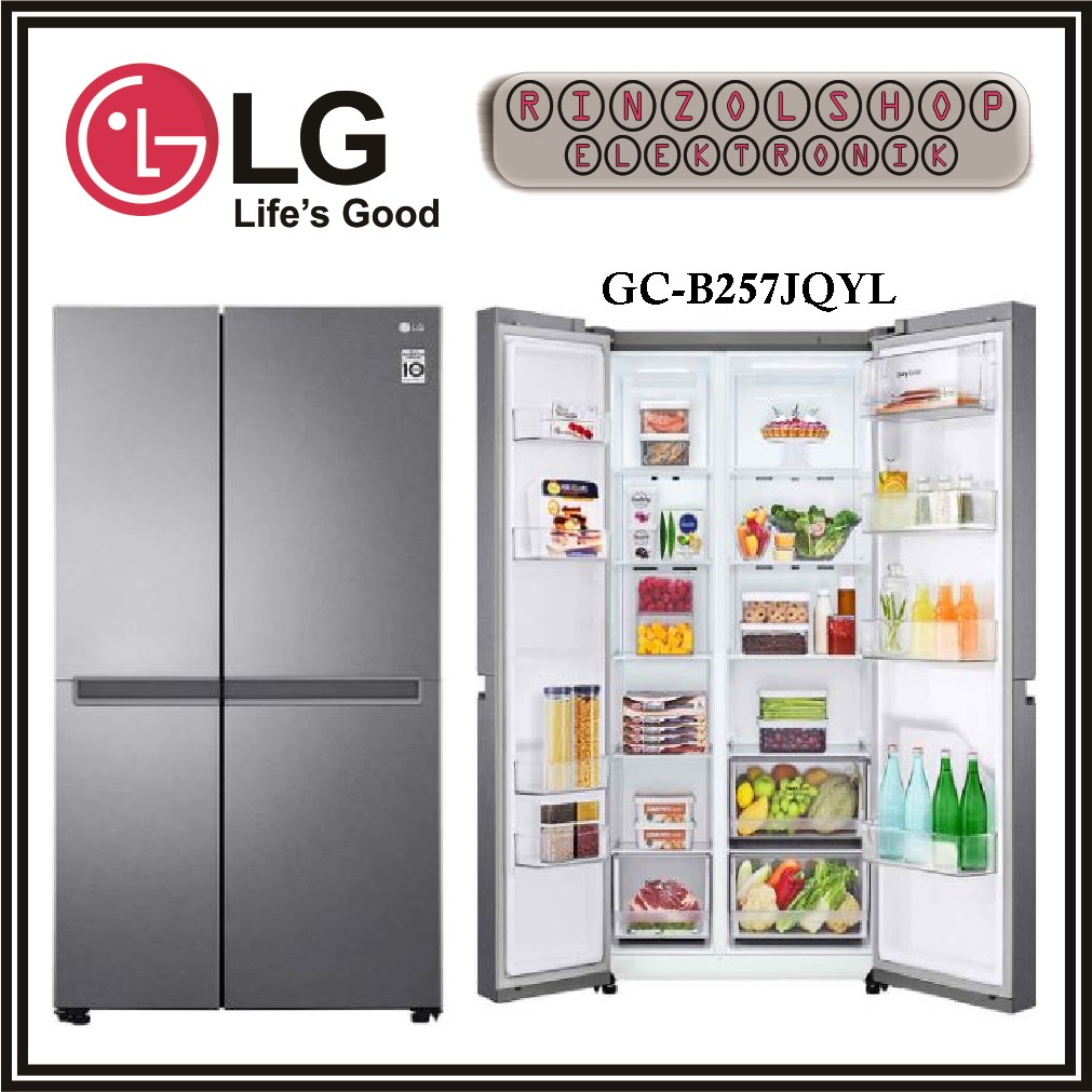 KULKAS LG GC-B257JQYL SIDE BY SIDE INVERTER ULTRASLEEK GCB257JQYL