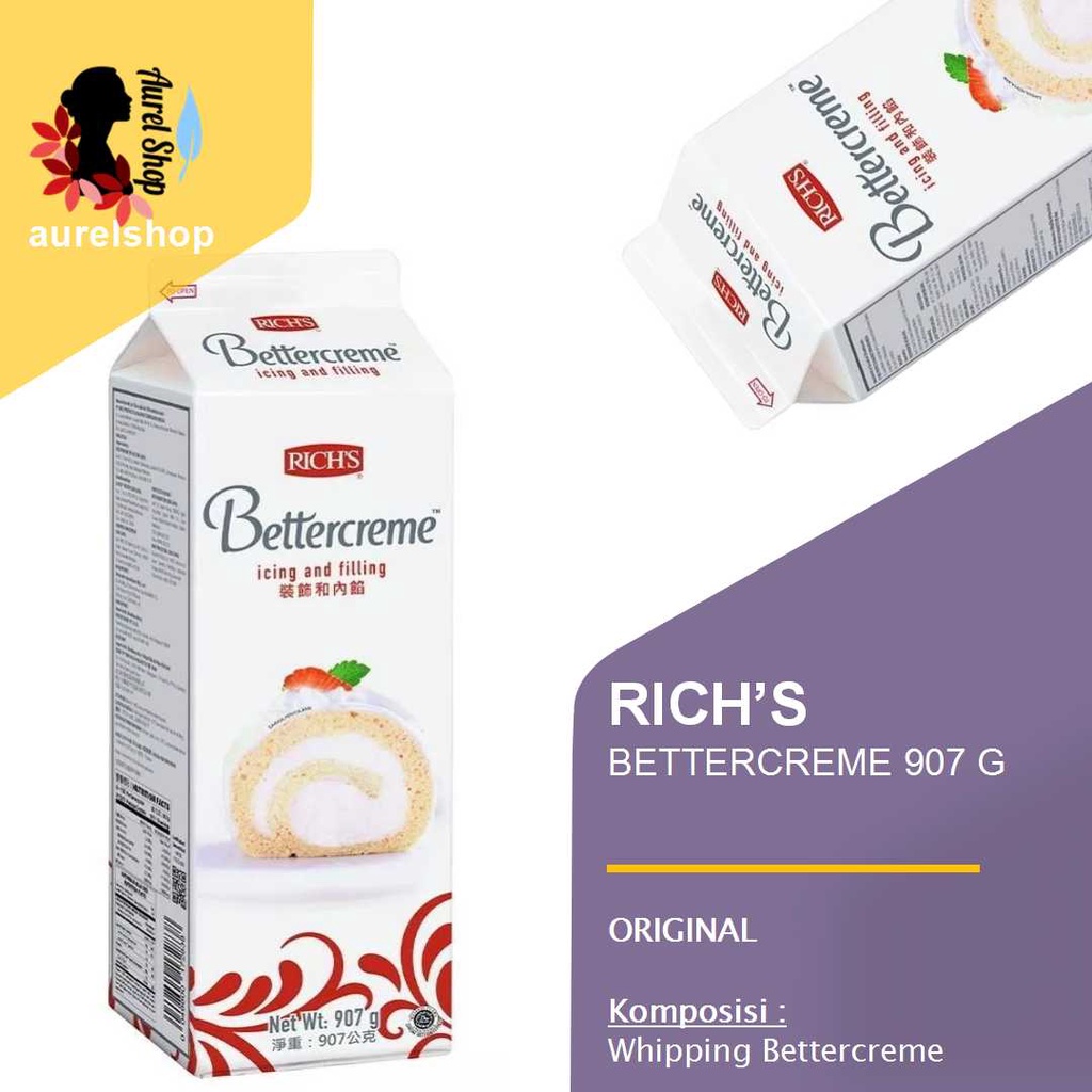 

RICH'S Bettercreme kemasan 907 gram