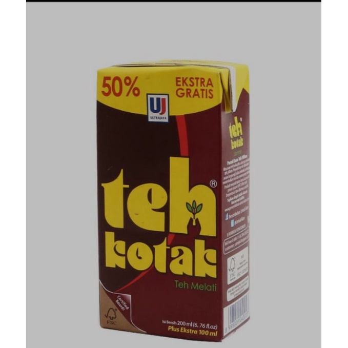 

Teh kotak melati 200ml + 50%