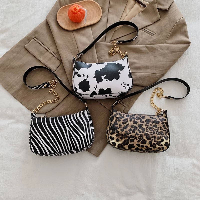 N_B_S / DECOWBAG Tas Wanita Shoulderbag Tas Selempang &amp; Bahu Shoulder Bag Wanita Vintage Rantai Tas Bahu Korea