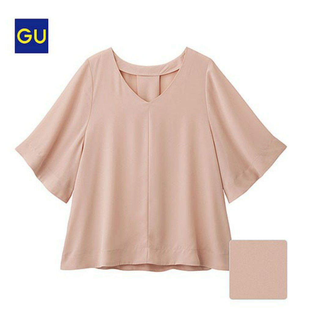 GU By Uniqlo Flare Sleeve Blouse - PINK