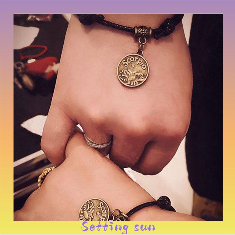 Gelang Zodiak Konstelasi Rasi Bintang Astrologi Perbintangan Horoskop Bracelet TN