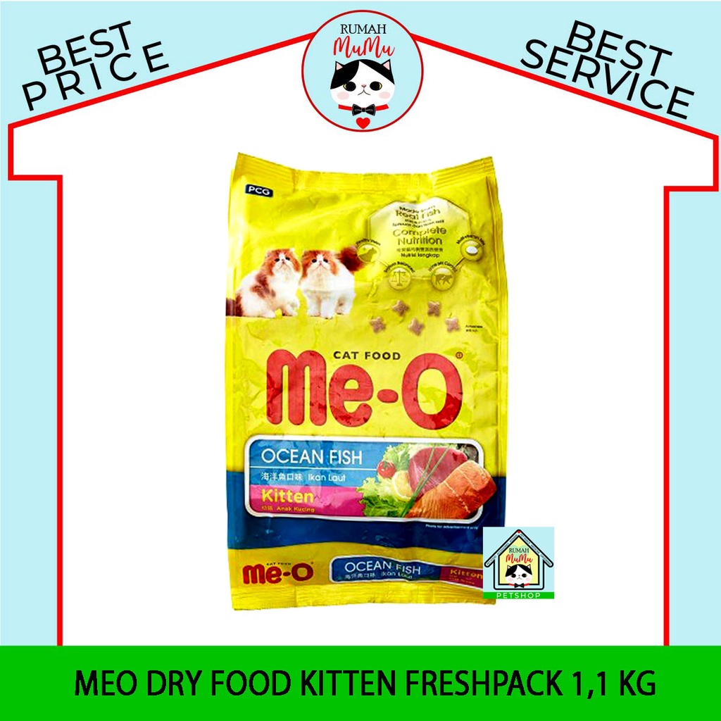 MAKANAN ANAK KUCING MEO KITTEN FRESHPACK OCEAN FISH 1,1 KG