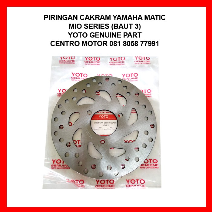 PIRINGAN CAKRAM MIO J,SOUL GT YOTO GENUINE PART, PIRINGAN CAKRAM MIO SERIES (BAUT 3)