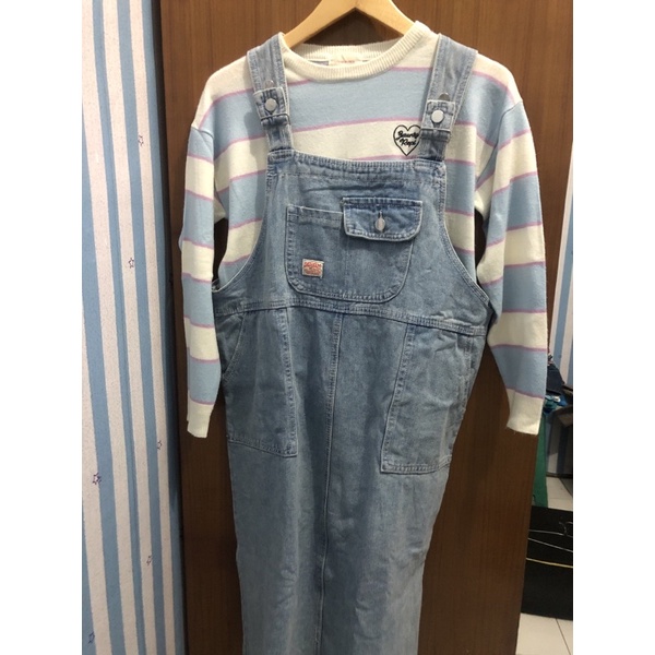THRIFT/PRELOVED OVERALL JEANS DENIM KOREAN LOOK BRANDED