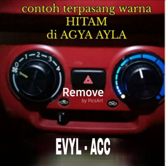 KNOP KNOB AC PUTERAN TOMBOL AC AGYA AYLA SIGRA CALYA MODEL BULAT ORI