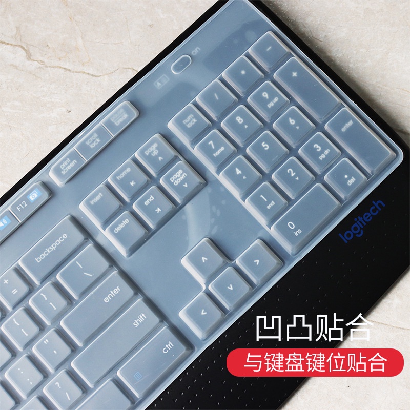 Cover Pelindung Keyboard Wireless Logitech Mk345 K345 Bahan Silikon Tahan Air