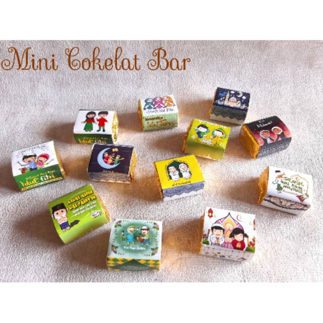 

Mini cokelat bar cokelat dadu cokelat lebaran