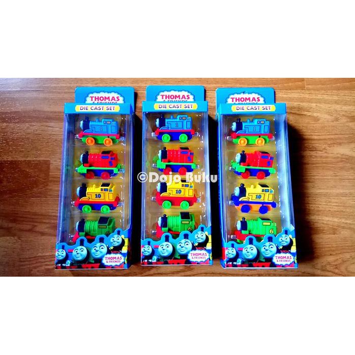 Thomas & Friends Die Cast Set 4 Kereta Besi Magnet Best Quality