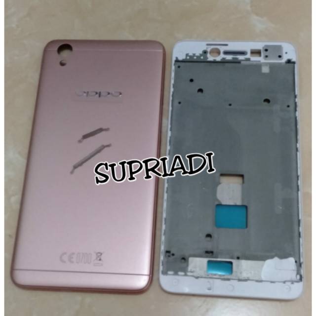 CASING CASSING HOUSING FULLSET OPPO NEO 9 A37 KESING BACK DOOR COVER PLUS FRAME LCD A37 ROSE GOLD