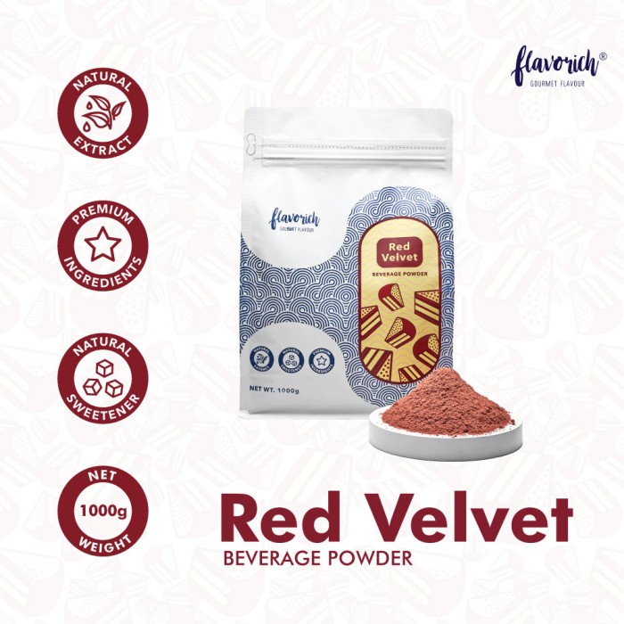 

DISKON - (BISA COD) Red Velvet Powder By Flavorich