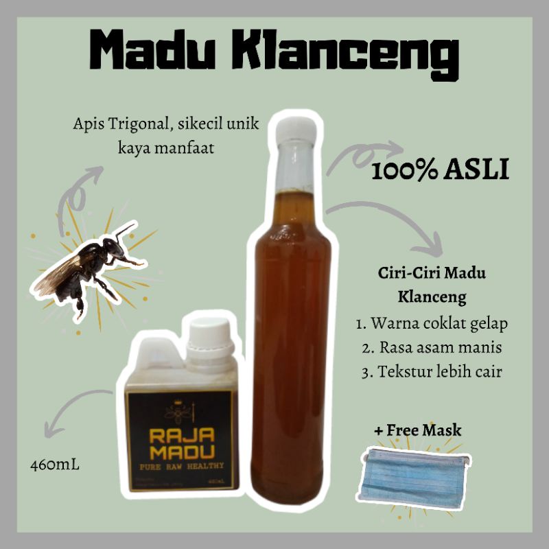 

MADU KLANCENG MURNI ASLI netto 460ML
