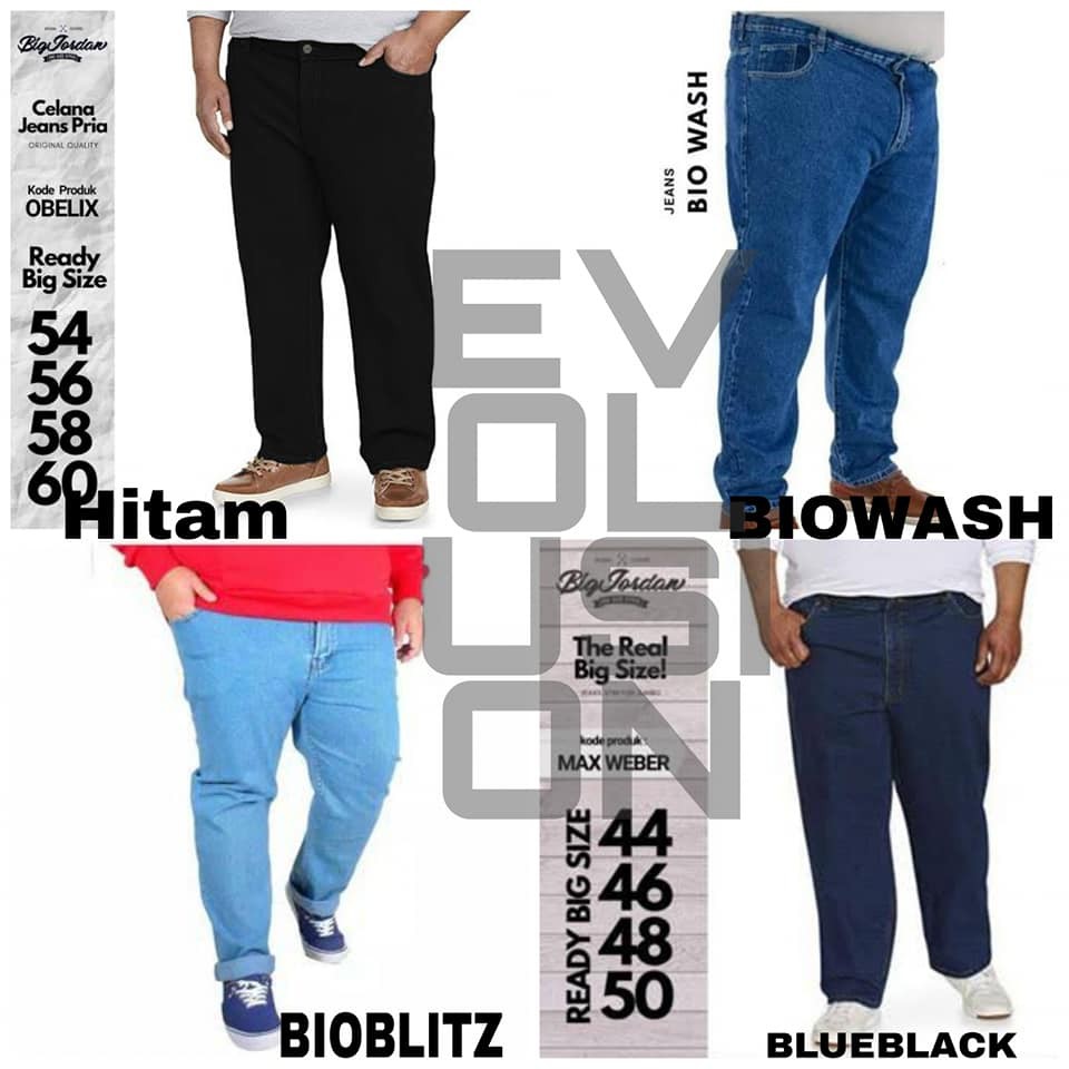 [COD] CELANA JEANS PRIA UKURAN JUMBO/BIG SIZE  39 40 41 42 43 44 45 46 XXXL XXXXL