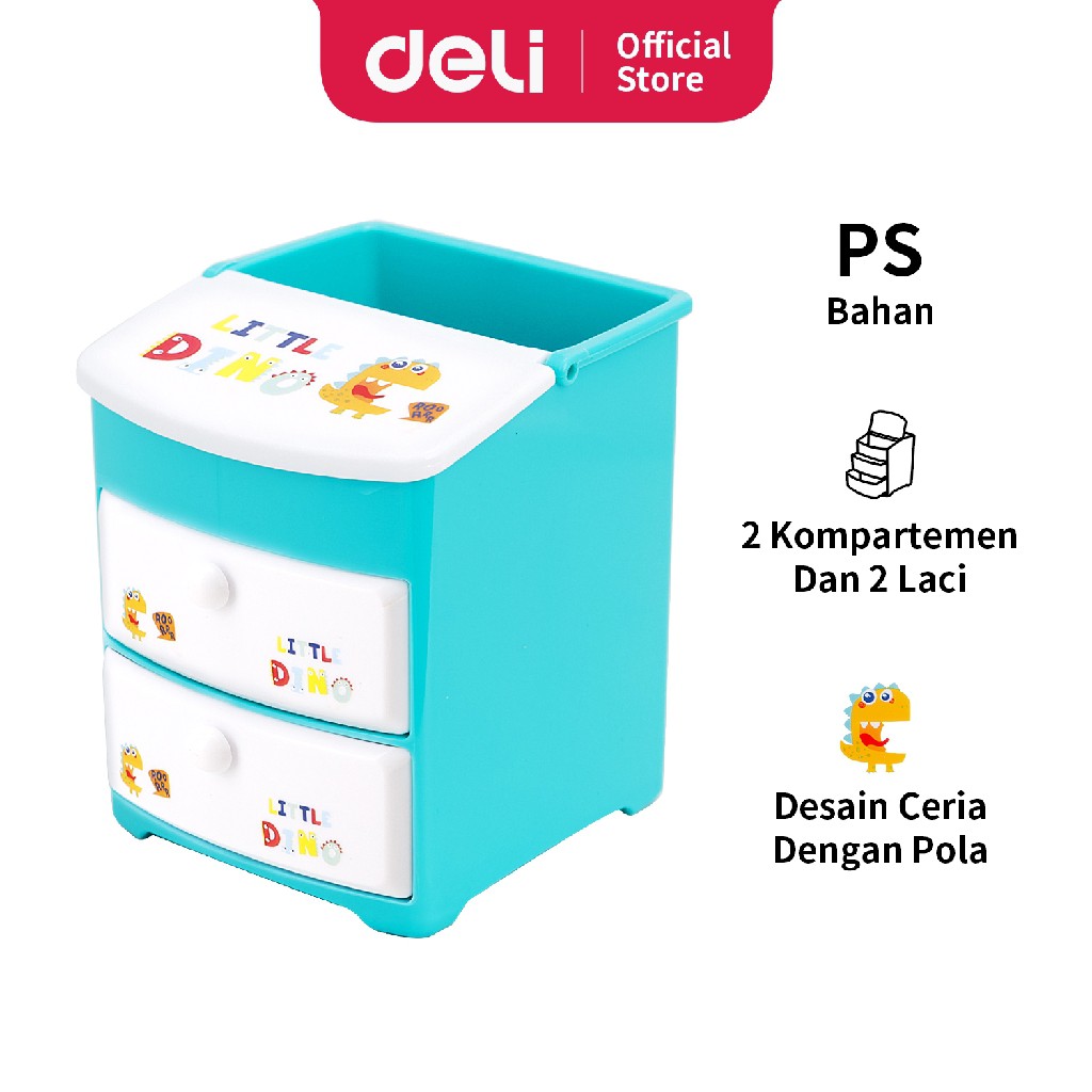 

Deli desain pemegang pena dinosaurus sekolah tahan lama klasifikasi kotak alat tulis kantor