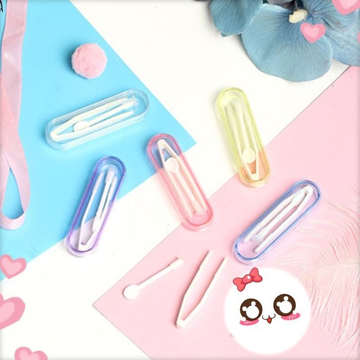 Penjepit Jepitan Jepit Softlens Mata / Alat Pinset Pasang dan Pencabut Pelepas Lensa Mata Shoftlens Pencapit Tweezers Stick Tongkat Aplikator Capitan Alat Bantu Pasang Contact Kontak Lensa Soplens Soflen ACK2