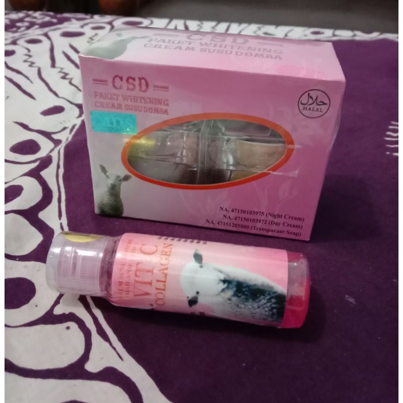 CREAM SUSU DOMBA PLUS SERUM VIT C ORIGINAL