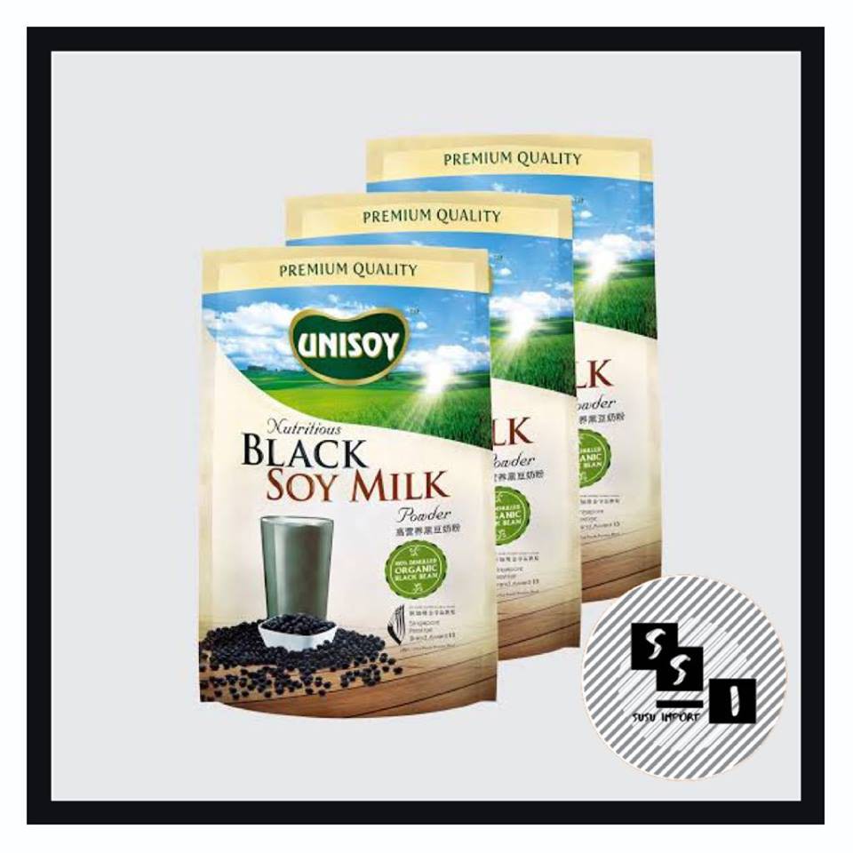 

UNISOY Black soy milk powder / black bean/ serbuk susu kedelai 8x32g