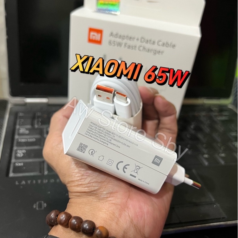 Power Charger Xiaomi 65W Usb Type C Turbo Charge 65Watt Xiaomi mi 10/ mi 11/ Poco F3/ X3 Pro/ M4 Pro