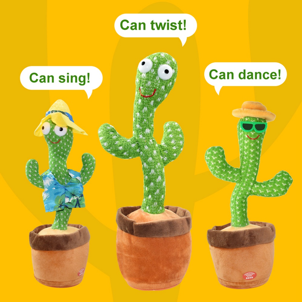 Dancing Cactus Toys Boneka Kaktus Joget Boneka Kaktus Goyang Mainan Kaktus Goyang Mainan Boneka Kaktus  Boneka Cactus