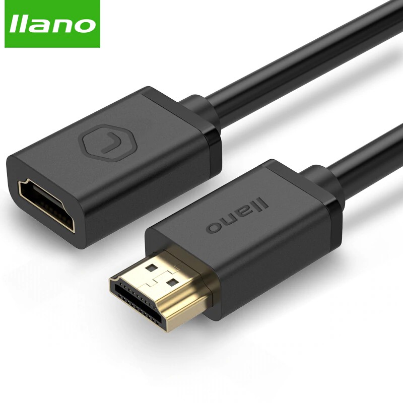 Bebas ongkir llano 1.5M HDMI Extension Cable Fast HDMI 2.0 Male-Female Extension Support HD 4K