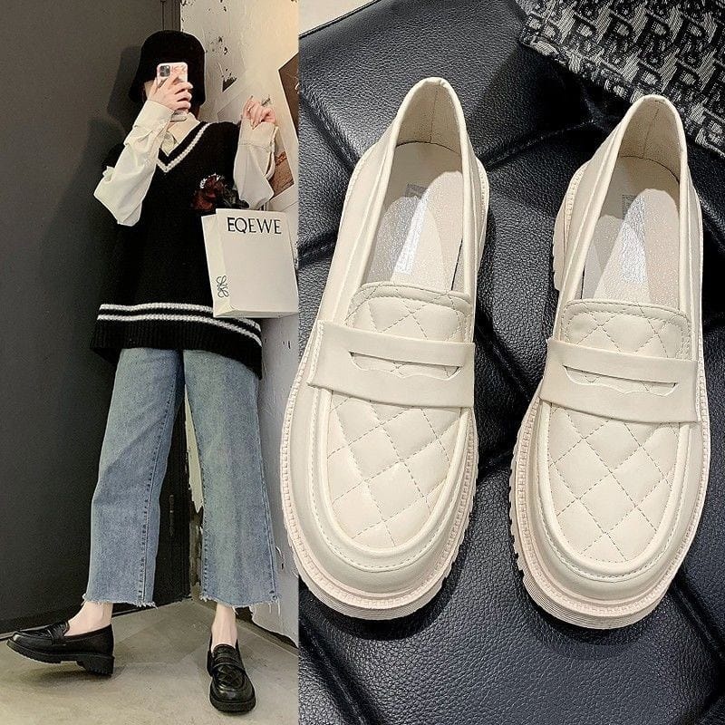 SEPATU WANITA LOAFERS / SEPATU FASHION KOREA DOCMART KULIT PREMIUM 020