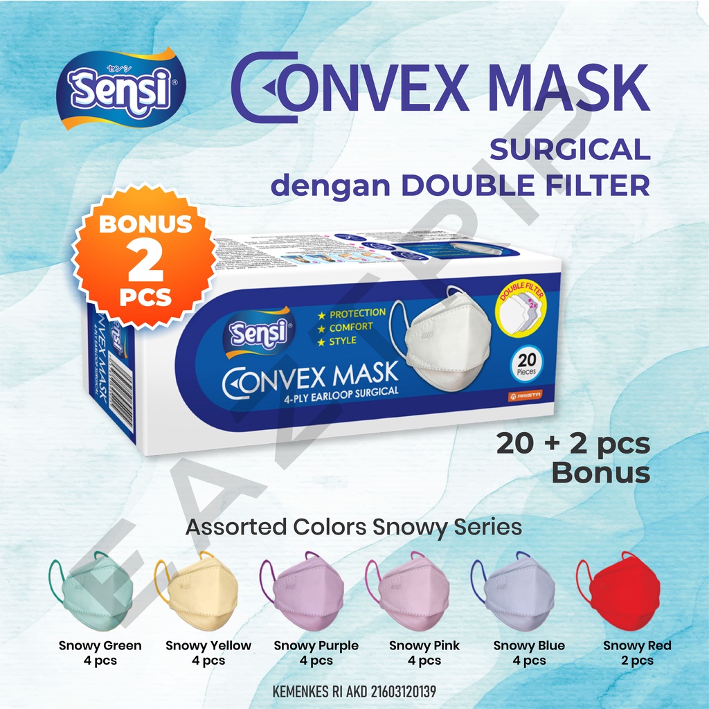 MASKER SENSI CONVEX MASK KF94 20pcs Original
