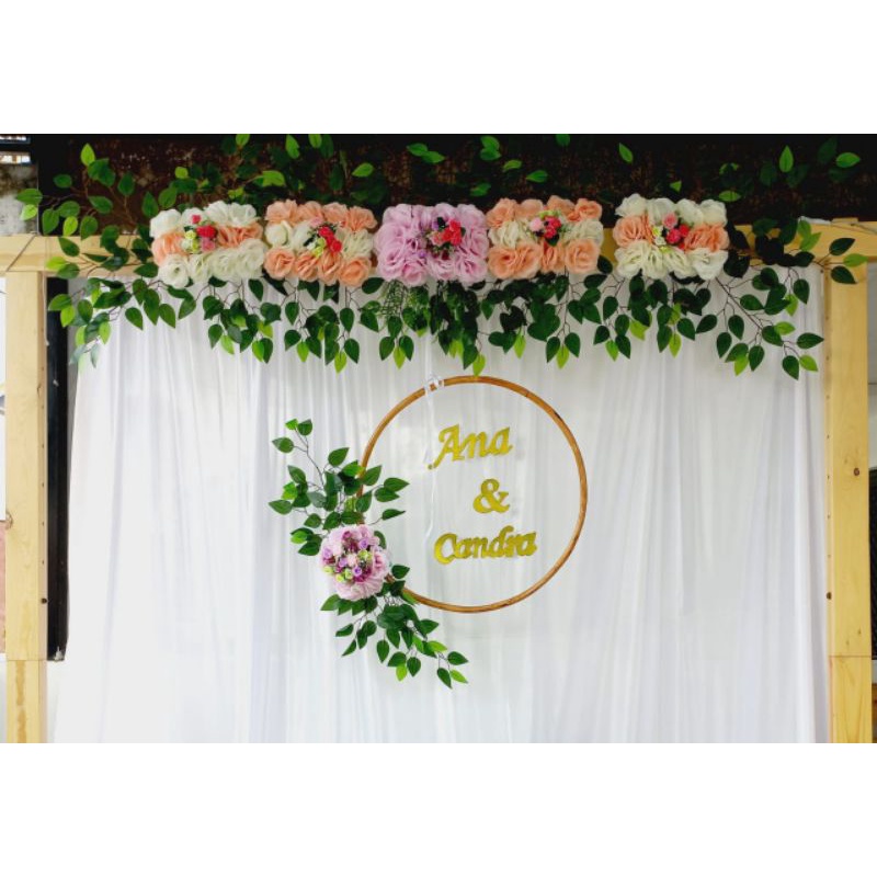Lingkaran Dekorasi/lingkaran backdrop/ lingkaran lamaran/nikah/wedding/enggagement