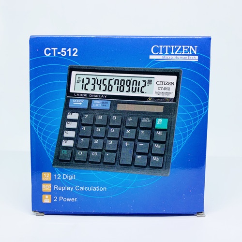 KALKULATOR CITIZEN CT 512 / KALKULATOR CITIZEN / KALKULATOR 12 DIGIT