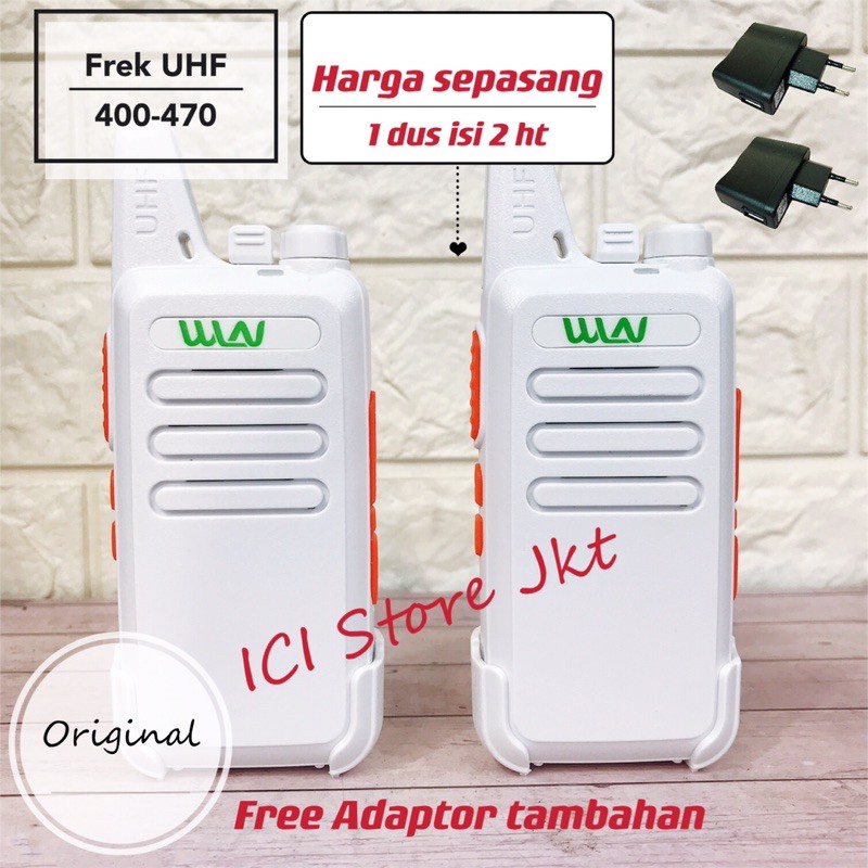 Ht Wlan / wln putih harga sepasang dan adaptor tambahan