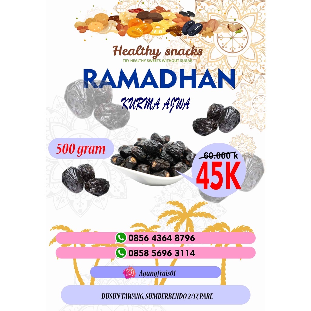 

KURMA AJWA TERMURAH PREMIUM