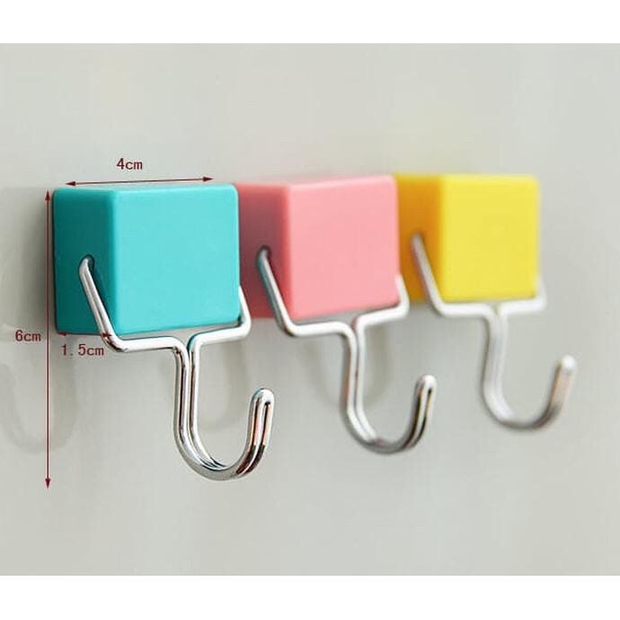 3pcs  Hook Kait Gantungan Tempel Magnet Kulkas Magnetic Hanger Holder
