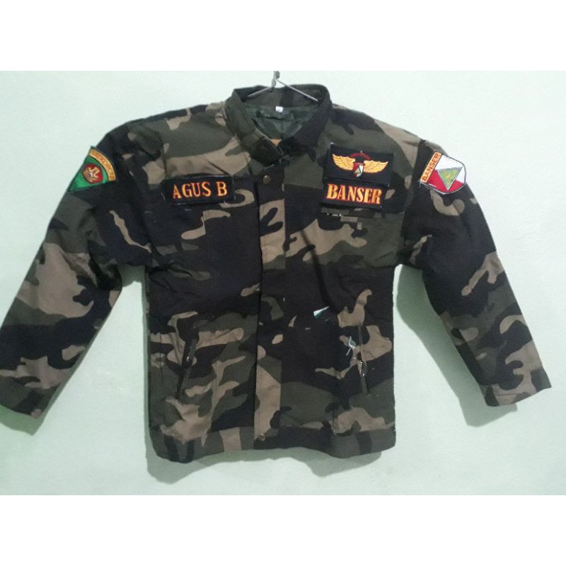 JAKET JANGKIS LORENG US // NATO//BANSER