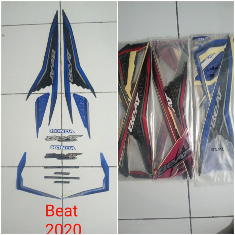 Sticker,Striping Honda BEAT idling stop 2020