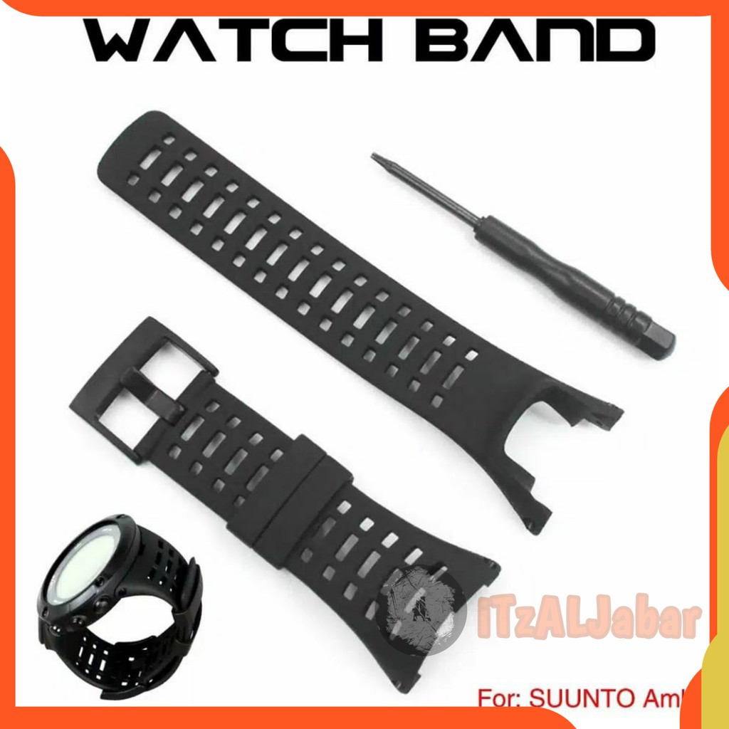 Tali jam tangan Suunto Ambit 1 2 3 Ambit 3 Peak Rubber Silicone Strap Tali jam Suunto Ambit