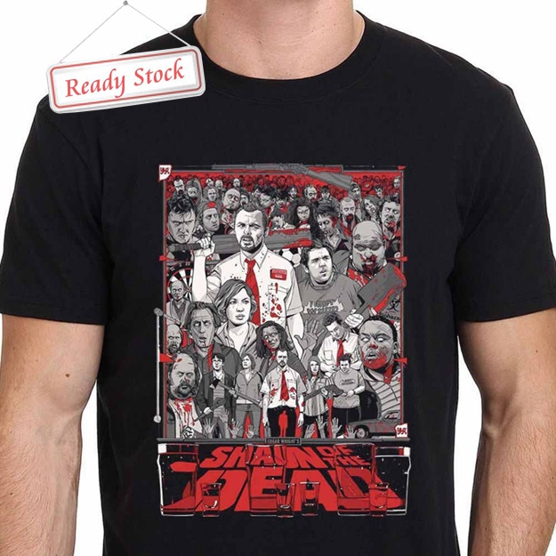 Shaun Of The Dead Zombie Movie Horror Tshirt