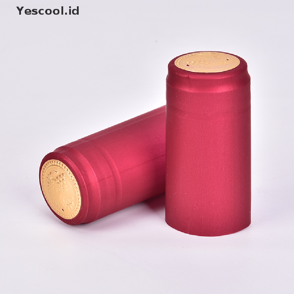 (Yescool) 10pcs Tutup Botol Wine Bahan Pvc Tahan Panas