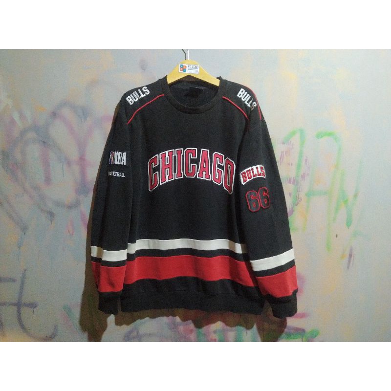 Crewneck NBA Chicago Bulls Color Block Second Ori