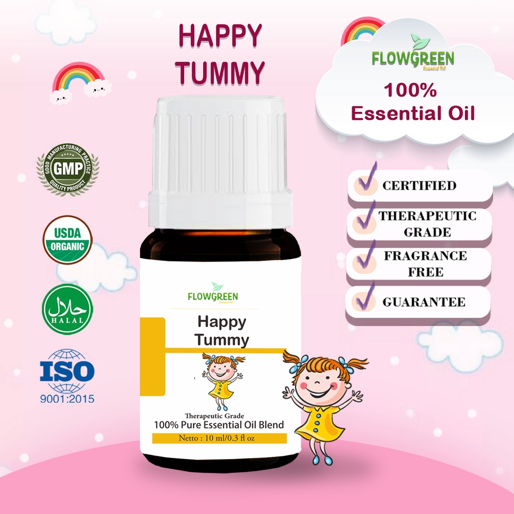 ESSENTIAL OIL HAPPY TUMMY ORGANIC BY FLOWGREEN