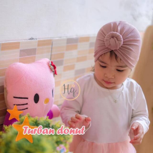 Turban Donat / Turban anak dan bayi donat usia 0-3 th all size  BY HQ