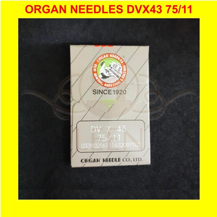 Jarum ORGAN DVx43 13 Overdeck DV X 43 Mesin Jahit Kam Kaos Bisban LEEN