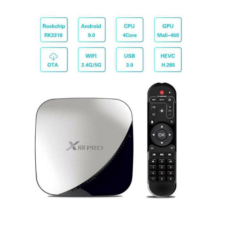 STB Ram 4GB 32GB X88 Pro Air Smart TV Box Received Android 9.0 4K