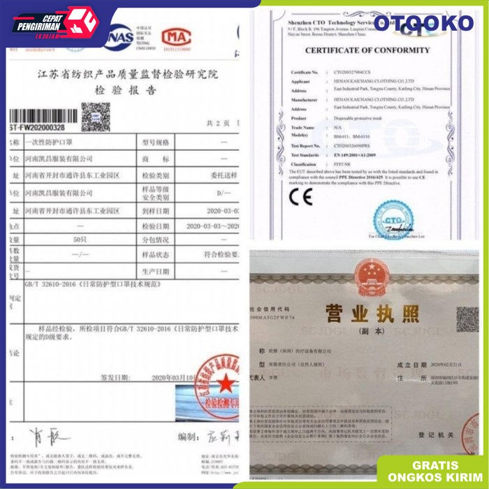Masker 3 ply Medis Masker Bedah Kemenkes 3ply isi 50pcs Merk Orlee